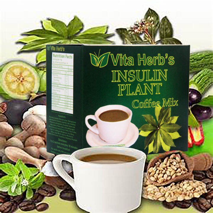 Vita Herb's Insulin Plant Coffee Drink Mix with Herbal Extracts Lazada PH