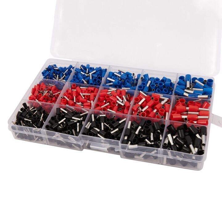 1065pcs/set 3 colors 2212AWG Wire Copper Crimp Connector Insulated