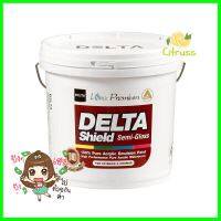 สีน้ำทาภายนอก DELTA SHIELD BASE C กึ่งเงา 1 แกลลอน (3.8 ลิตร)WATER-BASED EXTERIOR PAINT DELTA SHIELD BASE C SEMI-GLOSS 1GAL **มีบริการชำระเงินปลายทาง**