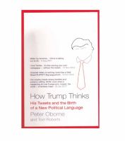 หนังสือ How Trump Thinks: His Tweets and the Birth of a New Political Language