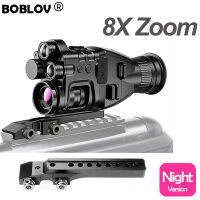 Boblov IR Night Version 940nm 3.1inch LCD Binoculars Monocular Telescope Scope กล้องส่องทางไกลเดี่ยว Full Dark 400M 8X Zoom HD 1080P 4800 MAh เครื่องบันทึกวิดีโอ/ภาพถ่ายกล้องจิ๋วสำหรับกลางแจ้งกลางคืนดูสัตว์ป่าสังเกต