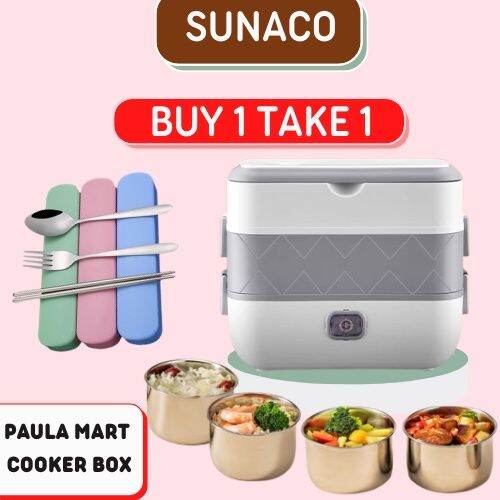 Immediate delivery PAULA SMART COOKER BOX Electric lunch box mini rice