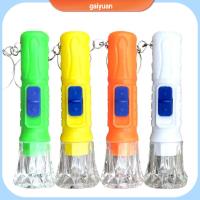 GAIYUAN 10Pcs สีแบบสุ่ม ไฟฉายขนาดมินิ ของขวัญงานเลี้ยงวันเกิด ของเล่นโคมไฟ ไฟพวงกุญแจ ใสสะอาด พลาสติกทำจากพลาสติก ไฟฉายแอลอีดี เด็กเด็กๆ