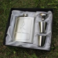 7oz Pocket Hip Flask Stainless Steel Alcohol Wine Mug Whisky Bottle Men Walker Hip Flasks Portable