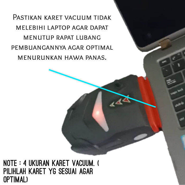 COOLCOLD LAPTOP COOLER FAN PENDINGIN VACUUM COOLING PAD NOTEBOOK VAKUM