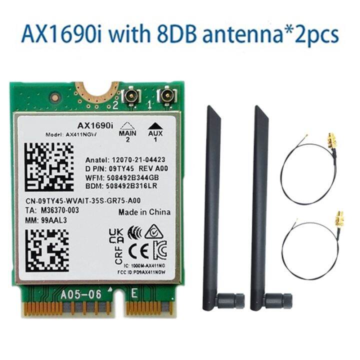 ax1690i-wifi-card-2x8db-antenna-ax411-wi-fi-6e-speed-2-4-gbps-802-11ax-2-4-5-6ghz-bluetooth-5-3-wireless-module