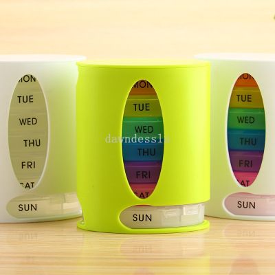 【CW】☋♤◘  28 Grids Pill Boxes Color Organizer Set Out 7 Days Medicine Holder Storage Pills Organzers