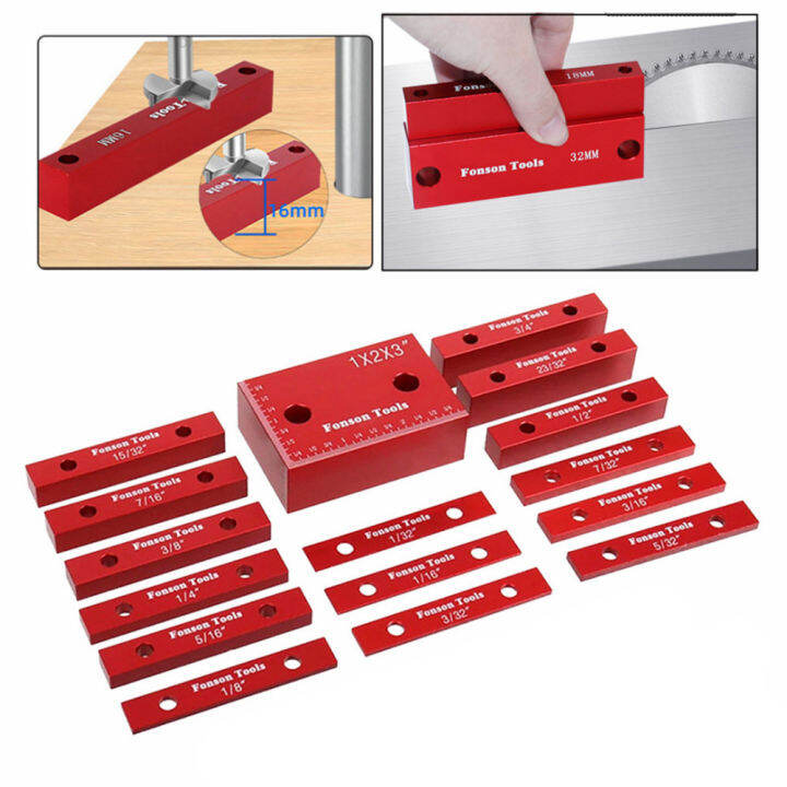 Setup Blocks WoodworkingAluminium Height Gauge Blocks Set Precision