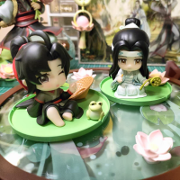 Original Mo Dao Zu Shi Wei Wuxian Lan Wangji อะนิเมะ Action Figurine Q-Version Decor จี้ Night Light ฐานของเล่นสะสมของขวัญ