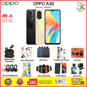 Malaysia Set] Oppo A38 (128GB ROM, 4GB / 6GB RAM) 1 Year Oppo Malaysia  Warranty