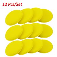 Car Vehicle Wax Polish Foam Sponge Polishing Pads Hand Soft Wax Yellow Sponge Pad Buffer Detailing Care Wash Cleaning Towel