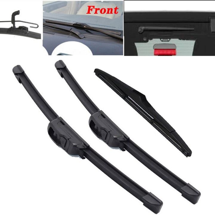 Car Front & Rear Windshield Wipers Wiper Windscreen Front Window Wipers