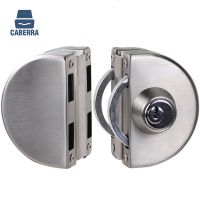 1 Set Double Open Sliding Door Lock Stainless Steel Glass Door Lock with Keys 8-22mm Safety Locks Office Glass Security Hardware