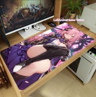 Anime Honkai Impact 3 Elysia Mouse Pad Thicken Laptop Gaming Mice Mat Table Keyboard Mat Playmat Cosplay Christmas Gift