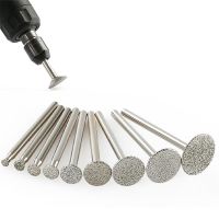 ✹ 10Pc Electroplated Diamond Grinding Head Stone Relief Flower Engraving T-shaped Cutting Grinding Head Rod Tombstone Carving Tool