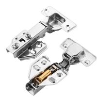 10/20pcs Hinge Soft Closing Full Overlay Door Hydraulic Hinges No-Drilling Hole Clip-On For Cabinet Cupboard Furniture Hardware Door Hardware Locks