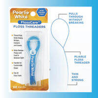 Pearlie White Floss Treaders with Storage Case - 30 Pcs