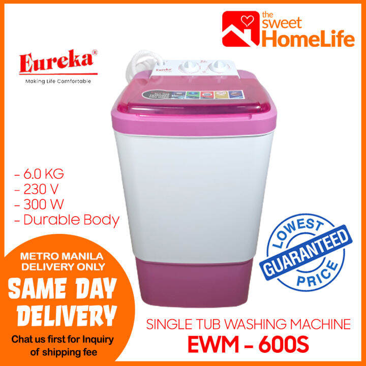 Emall Philippines Eureka Washing Machine 6 kg EWM600S Top Load Single