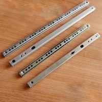 Micro Guide steel Ball 2 Sections 17 Wide Steel Ball 2 Fold Ball Slide Cabinets Drawer Steel Ball 182/246/278/342/406mm 1029