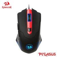 REDRAGON PEGASUS M705เมาส์เกมสายยูเอสบี RGB 7200 DPI 7ปุ่มเมาส์เมาส์ออกแบบตามหลักสรีรศาสตร์สำหรับคอมพิวเตอร์พีซีเกมเมอร์เมาส์ LaptopBasic