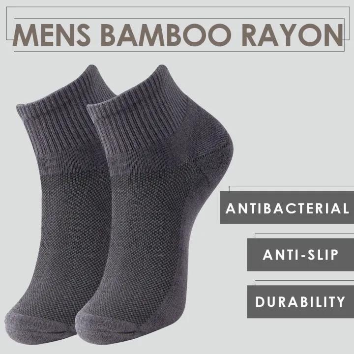 +MD Mens Bamboo Rayon Cushioned Ankle Dress Socks Lazada PH