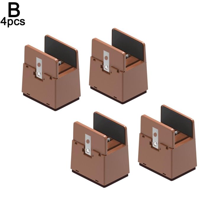 Adjustable Chair Feet Riser With Screw Clamp 2 4 Inch Duty Sofa Heavy Square Height Furniture