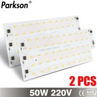 2Pack LED Lamp LED Chip AC 220V 240V 50W with Smart IC SMD 2835 For DIY Floodlight Spotlight Searchlight grow light