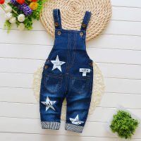 IENENS Baby Overalls Toddler Boys Jeans Pants 0-3 Years Dungarees Infant Bottoms Spring Autumn Girl Clothes Cartoon Jumpsuit