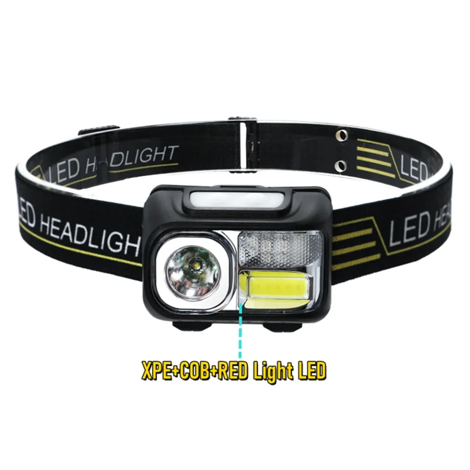 Philippines Stock】9 Light Modes LED Headlamp Rechargeable Powerful Head Lamp  Built-in Battery Outdoor Camping Headlight Head Flashlight Head Light  Lazada PH