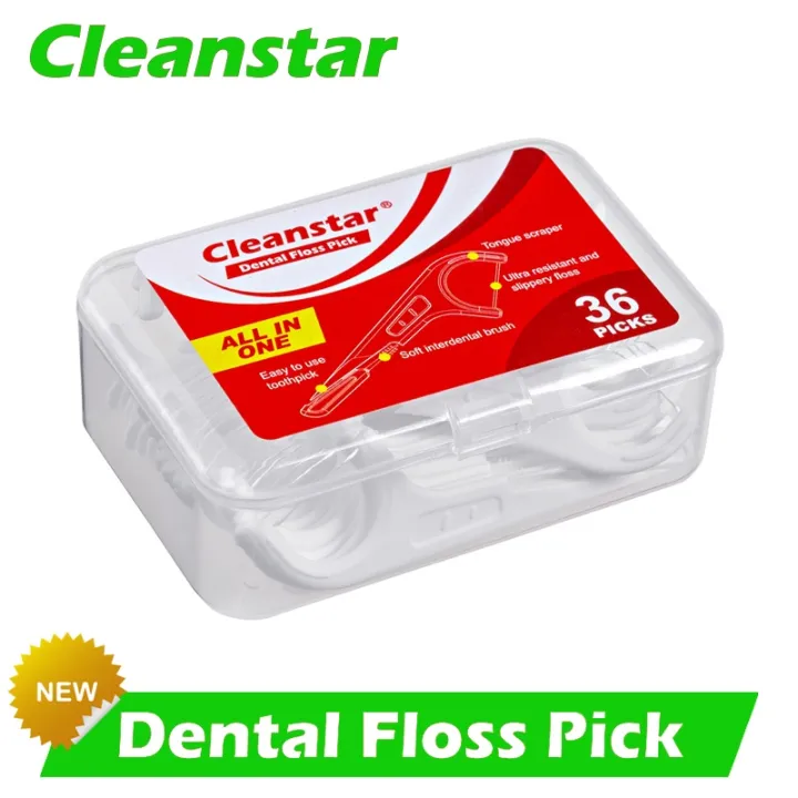 CleanStar ® Dental Floss Pick All In One Interdental Box 36's