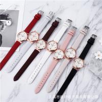 Quartz Watch, Lady Student Belt New Style Red, All Match Korean Fashion Is Simple And Cute.