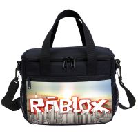 ❡✹▨ Roblox game Design Lunch Box Lunch Bag for Women and Children waterproof Portable Insulated Lunch Bag Food Bag Picnic Bag