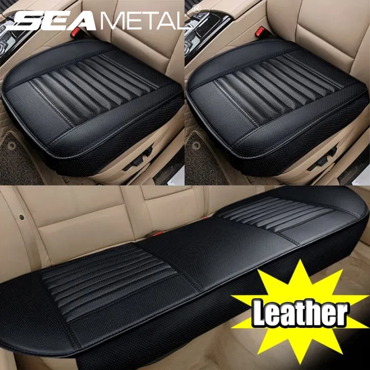 Leather Car Seat Covers Soft Pad Universal Cushion Protector Sets