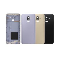 【▼Hot Sales▼】 jiejiu65879742 J810ปลอกหุ้มสำหรับ Samsung Galaxy J8 2018ฝาครอบ J810อะไหล่โทรศัพท์ประตูหลังเคสด้านหลังโลโก้