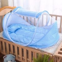 hot【DT】 New Crib Breathable Folding Newborns Set with Net Basket Cotton Sleeping Cot Baby Bed