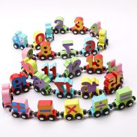 Hot Selling Wooden Puzzles Magnetic Train Set 0-20 Numbers Early Educational Learning Montessori Toys For Childrens Christmas Gifts