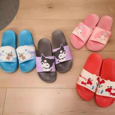 2021 Summer New Melody Kuromi Slippers Non Slip Soft Home Bath Slippers Kuromi Cartoon Cute Four Seasonss Slippers