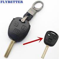 [A Car Home] FLYBETTER ของแท้หนังพวงกุญแจ3ปุ่ม Remote Key Case สำหรับ Lexus GS300/ES300/IS300/LS400สำหรับ Toyota Camry/prado L334