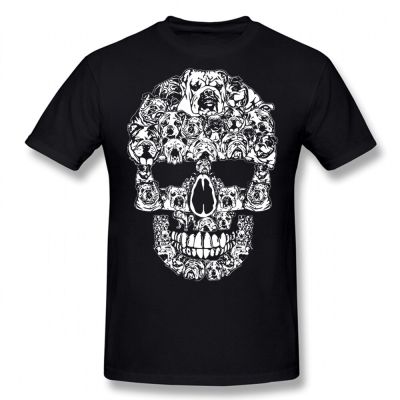 Halloween English Bulldog Skull Dog Lover Costume T Shirts Graphic Cotton Streetwear Short Sleeve Birthday Gifts Summer T shirt XS-6XL