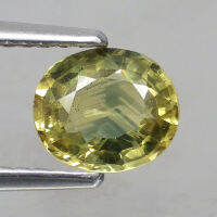 พลอย แซฟไฟร์ บุษราคัม แท้ ธรรมชาติ ( Natural Yellow Sapphire ) 1.31 กะรัต