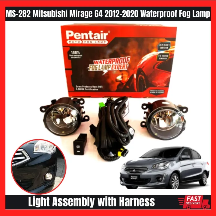 MS282 Mitsubishi Mirage G4 20122020 Pentair Waterproof Fog Lamp Light