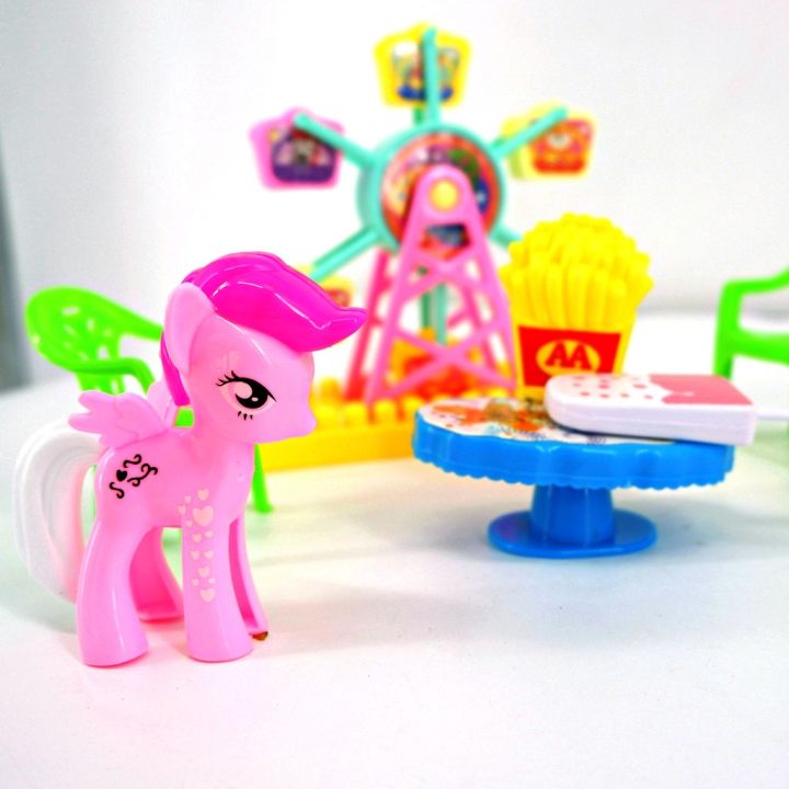 Ktph Little Pony Amusement Theme Circus Playground Fun Park Place Toys With  Toy Figures | Lazada Ph
