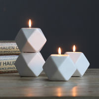 2pcs Set ceramics cute Candle Holder Decorative Candle Vase Tall Candleholder Wedding Home Bar Party Decoration Candlestick