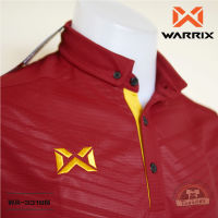 WARRIX เสื้อโปโล WA-3318N สีแดงเข้ม-ทอง (RN) วาริกซ์ วอริกซ์ ของแท้ 100%