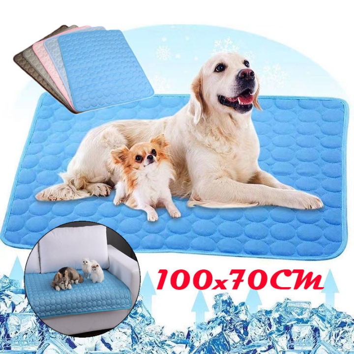 onesunnys-100-70cm-ที่นอนสุนัข-แผ่นเบาะรองนอนสัตว์-เบาะนอนสุนัข-เบาะนอนแมว-ใช้รองนอน-เนื้อผ้าทอเย็น-ระบายความร้อน-สามารถวางบนโซฟา-เตียง-พื้น
