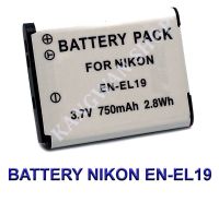 EN-EL19  ENEL19 แบตเตอรี่และแท่นชาร์จสำหรับกล้องนิคอน Battery and Charger For Nikon Coolpix S32,S100,S2500,S2600,S2700,S2800,S3100,S3500,S3600,S4100,S4200,S4300,S4400,S5200,S5300,S6600,S6700,S6900 BY JAVA STORE