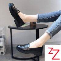 COD DSFGRTUTYIII High-heeled One-Pedal Plus Size Leather Shoes