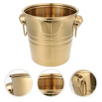 Bucket Icechampagne Chiller Cooler Buckets Metal Beverage Tub Party Beer Bar Insulated Cocktail Stainless Steellargedrink Bottle