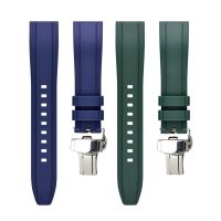 Quality Rubber Watch Strap Quick Release Watchband 20mm 22mm Folding Buckle Rubber Bracelets for Seiko Omega Green Water Ghost Cable Management