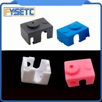 New V6 Silicone Sock 3D printer Support V6 PT100 Original J-head 1.75/3.0mm Heated Block Extruder Prusa i3 MK3 Electrical Connectors